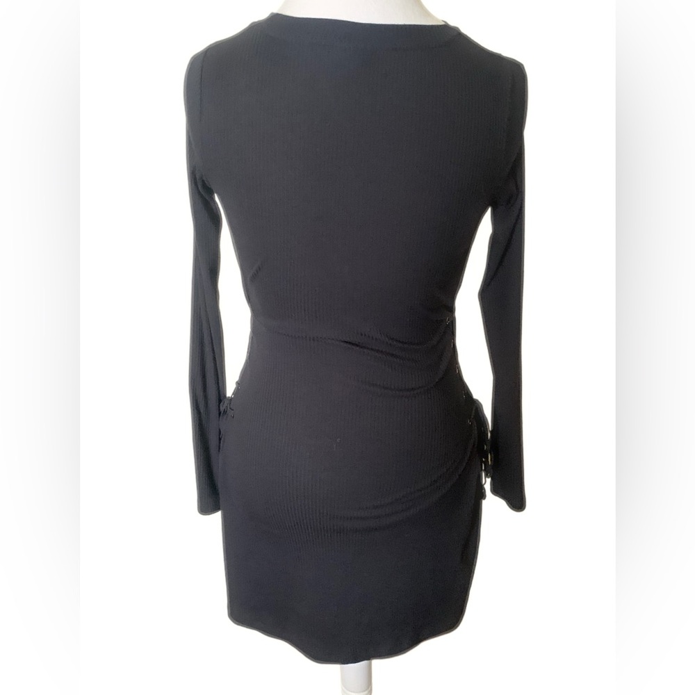 Rue 21 black ribbed knit dress - Picture 4 of 7
